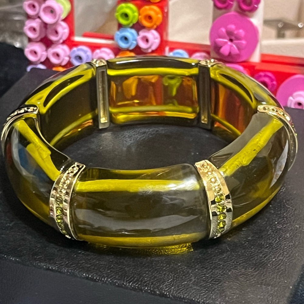 Vintage Translucent Green Bracelet
